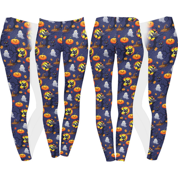 Halloween Night Leggings Turn Around - Apvl