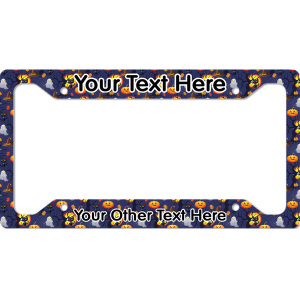 Custom Halloween Night License Plate Frame - Style A (Personalized)