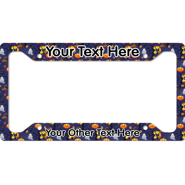 Custom Halloween Night License Plate Frame (Personalized)