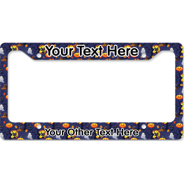 Custom Halloween Night License Plate Frame - Style B (Personalized)