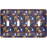 Halloween Night Light Switch Cover (4 Toggle Plate)