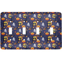 Halloween Night Light Switch Cover (4 Toggle Plate)