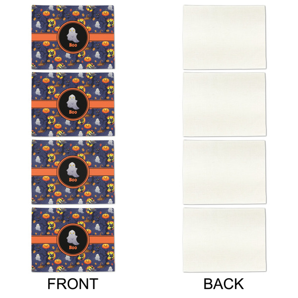 Halloween Night Linen Placemat - APPROVAL Set of 4 (single sided)