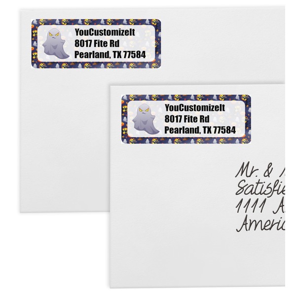 Halloween Night Mailing Labels - Double Stack Close Up
