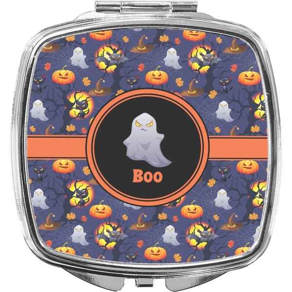 Custom Halloween Night Compact Makeup Mirror (Personalized)