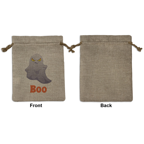 Halloween Night Medium Burlap Gift Bag - Front Approval
