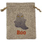Halloween Night Medium Burlap Gift Bag - Front