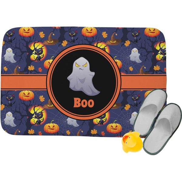 Custom Halloween Night Memory Foam Bath Mat - 34"x21" (Personalized)