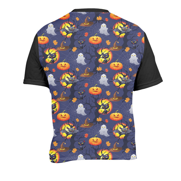 Halloween Night Men's Crew Neck T Shirt Medium - Back
