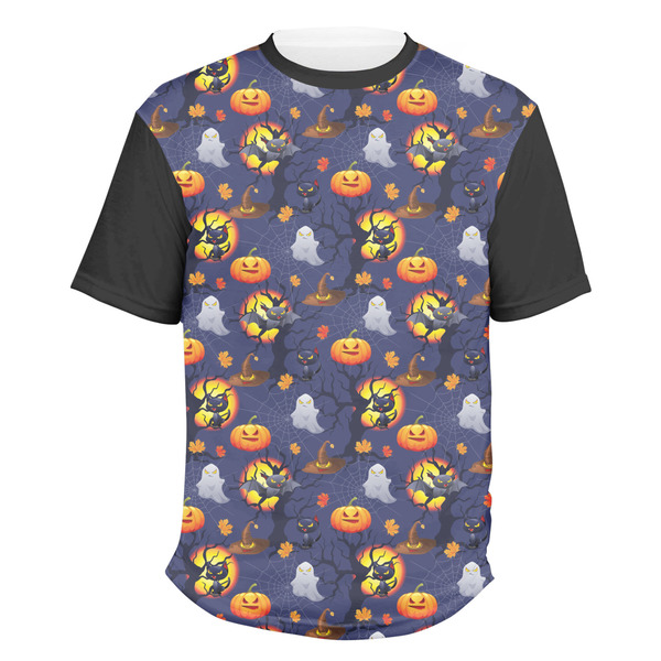 Custom Halloween Night Men's Crew T-Shirt - 2X Large