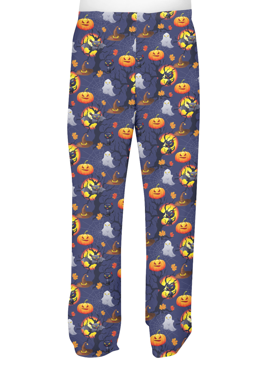 Halloween Night Mens Pajama Pants - XL (Personalized) - YouCustomizeIt