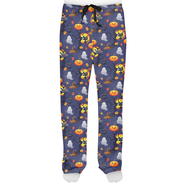 Halloween Night Men's Pjs Front - on model