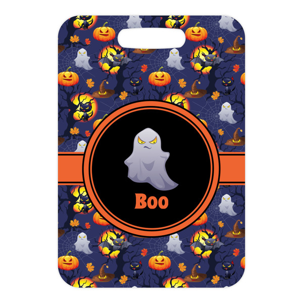 Halloween Night Metal Luggage Tag - Front Without Strap