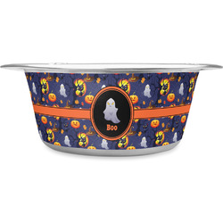 Halloween Night Stainless Steel Dog Bowl (Personalized)