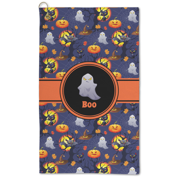 Custom Halloween Night Microfiber Golf Towel (Personalized)