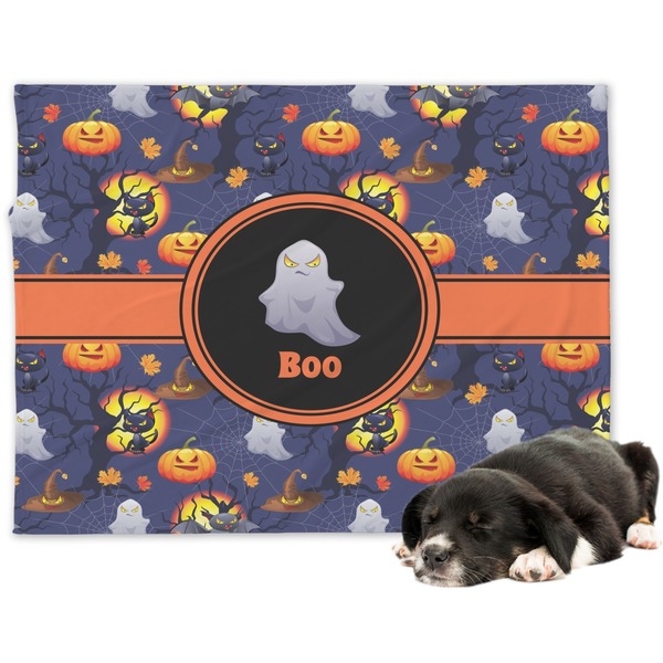 Custom Halloween Night Dog Blanket - Large (Personalized)