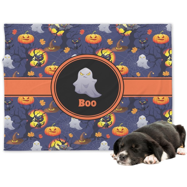 Custom Halloween Night Dog Blanket - Large (Personalized)