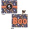 Halloween Night Microfleece Dog Blanket - Large- Front & Back