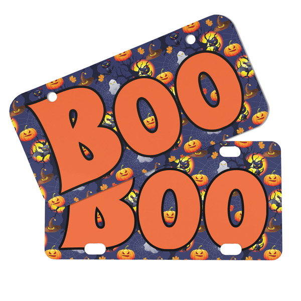 Halloween Night Mini License Plates - MAIN (4 and 2 Holes)
