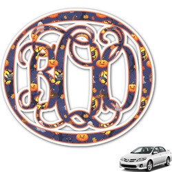 Halloween Night Monogram Car Decal (Personalized)
