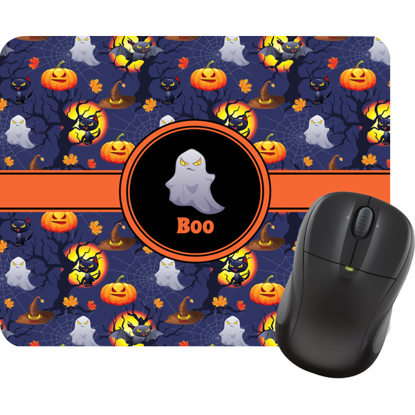 Custom Halloween Night Rectangular Mouse Pad (Personalized)