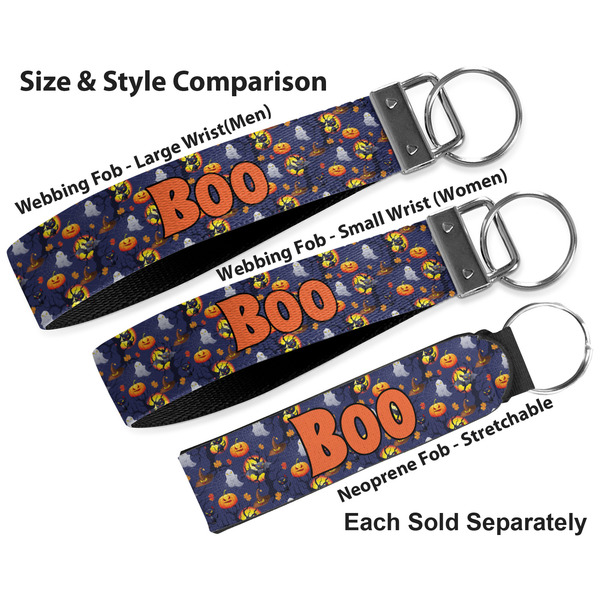 Halloween Night Multiple Key Ring comparison sizes