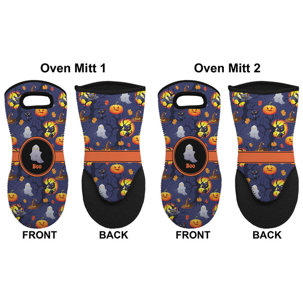 Halloween Night Neoprene Oven Mitt - Set of 2 - Approval