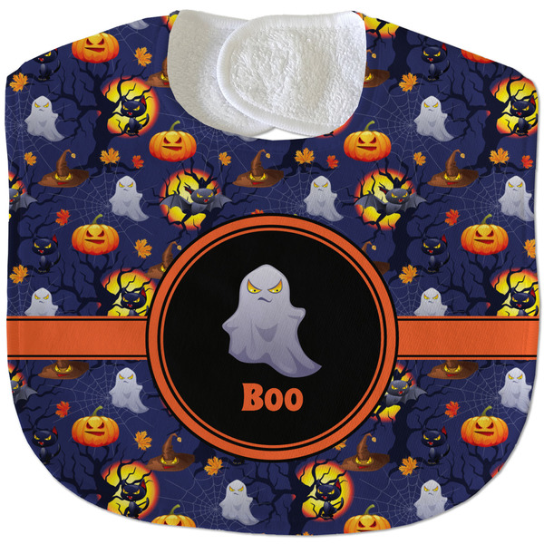 Halloween Night New Baby Bib - Closed and Folded