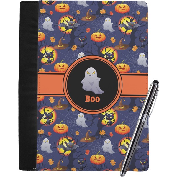 Custom Halloween Night Notebook Padfolio - Large w/ Name or Text