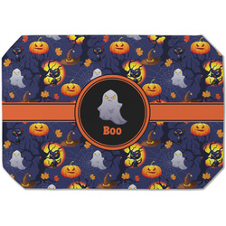 Halloween Night Dining Table Mat - Octagon (Single-Sided) w/ Name or Text