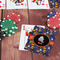 Halloween Night On Table with Poker Chips