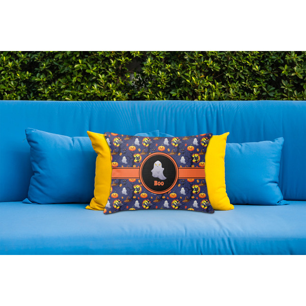 Halloween Night Outdoor Throw Pillow  - LIFESTYLE (Rectangular - 20x14)