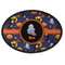 Halloween Night Iron On Oval Patch w/ Name or Text