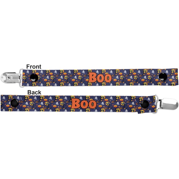 Halloween Night Pacifier Clip - Front and Back