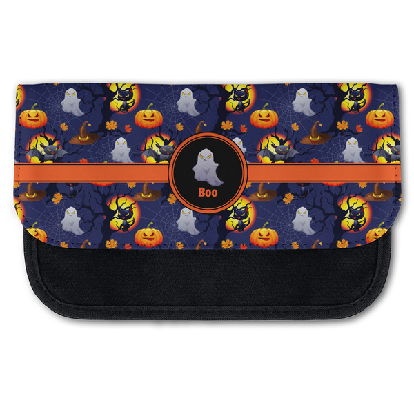 Custom Halloween Night Canvas Pencil Case w/ Name or Text
