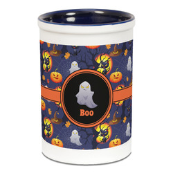 Halloween Night Ceramic Pencil Holders - Blue