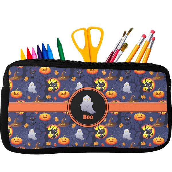 Custom Halloween Night Neoprene Pencil Case (Personalized)