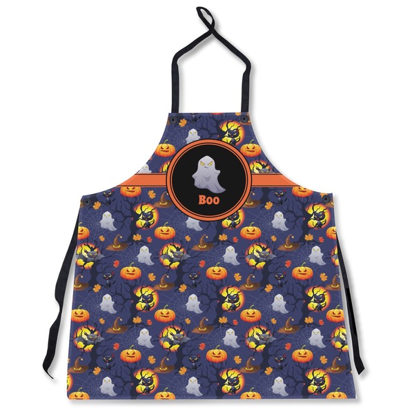 Custom Halloween Night Apron Without Pockets w/ Name or Text