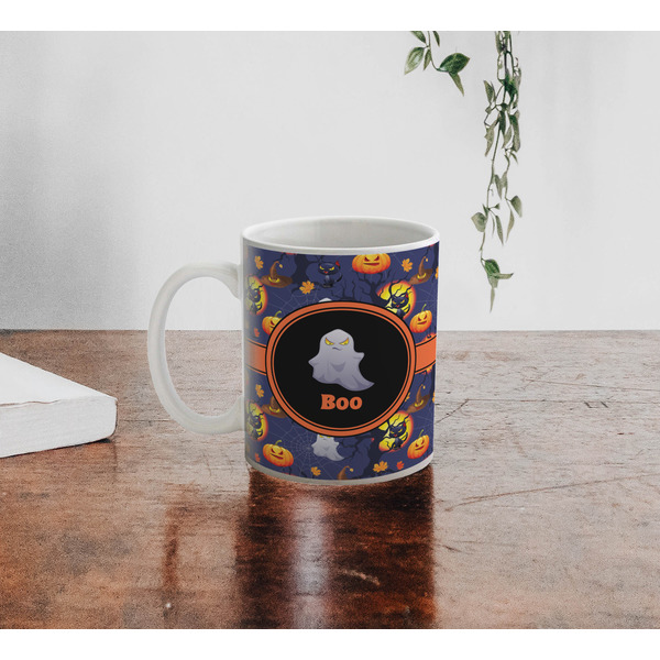 Halloween Night Personalized Coffee Mug - Lifestyle