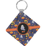 Halloween Night Diamond Plastic Keychain w/ Name or Text