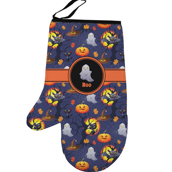 Halloween Night Personalized Oven Mitt - Left