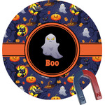 Halloween Night Round Fridge Magnet (Personalized)