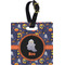 Halloween Night Plastic Luggage Tag - Square w/ Name or Text