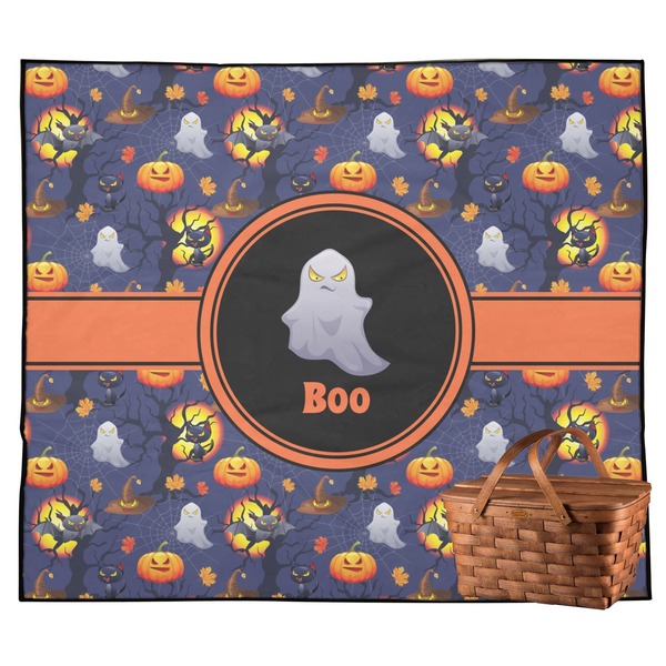Custom Halloween Night Outdoor Picnic Blanket (Personalized)