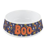 Halloween Night Plastic Dog Bowl - Small (Personalized)