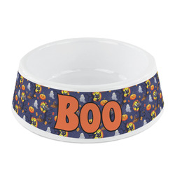 Halloween Night Plastic Dog Bowl - Small (Personalized)
