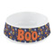 Halloween Night Plastic Dog Bowl - Small (Personalized)