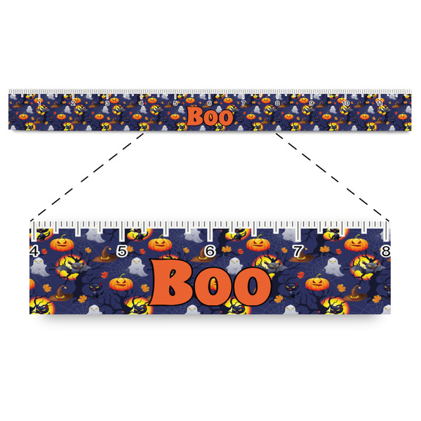 Custom Halloween Night Plastic Ruler - 12" (Personalized)