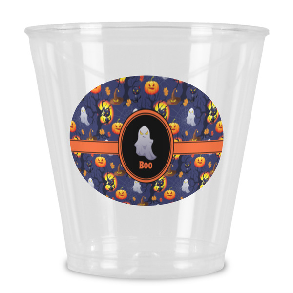 Custom Halloween Night Plastic Shot Glass (Personalized)