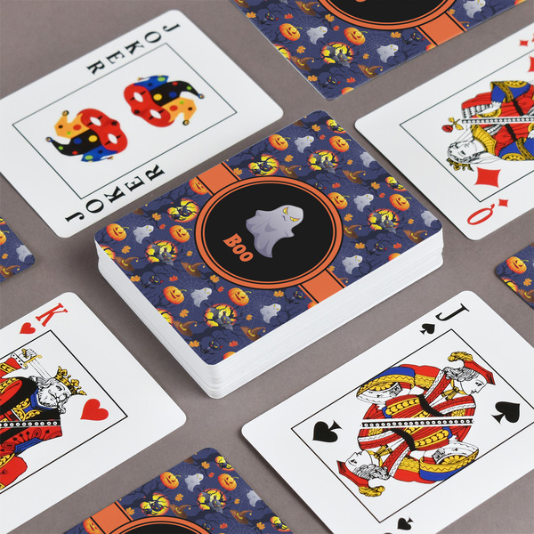 Halloween Night Playing Cards - Front & Back View